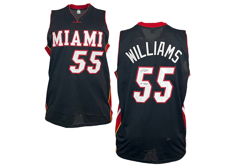 Jason Williams Signed Miami BlackBasketball Jersey JSA