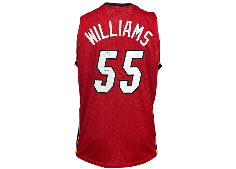 Jason Williams Signed Miami Red Basketball Jersey JSA