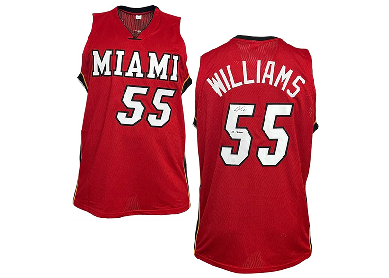 Jason Williams Signed Custom Red Miami Basketball Jersey JSA