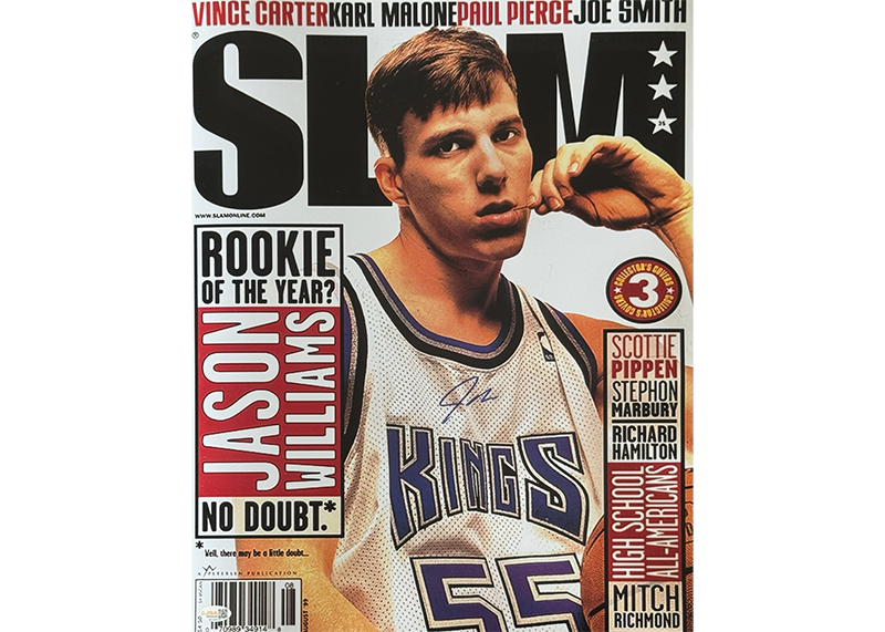 Jason Williams Signed Sacramento Kings 16X20 Slam Magazine Photo JSA