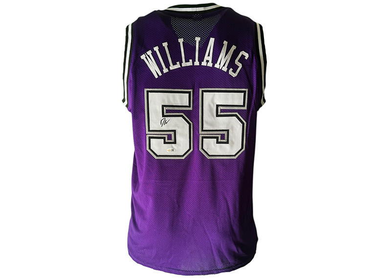 Jason Williams Signed Sacramento Purple Basketball Jersey JSA