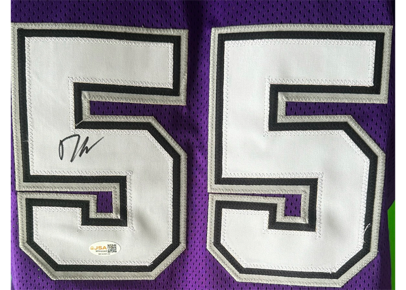 Jason Williams Signed Sacramento Purple Basketball Jersey JSA