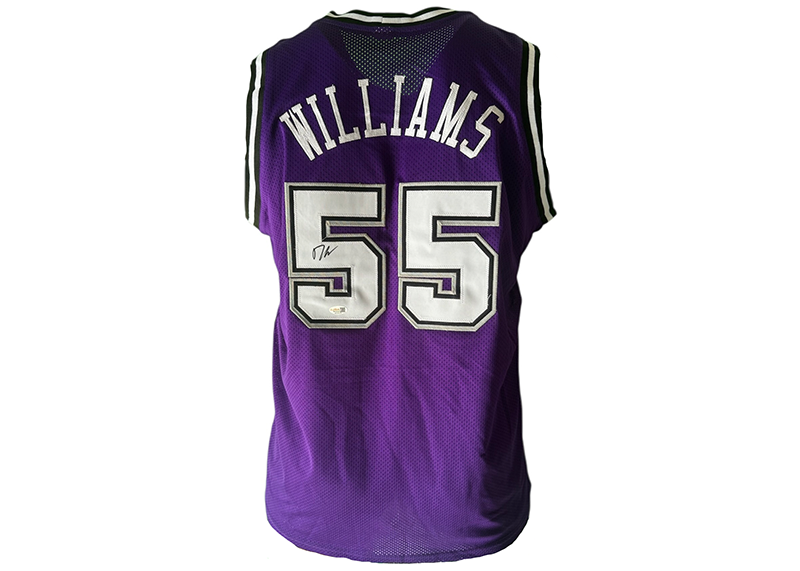 Jason Williams Signed White Chocolate Purple Basketball Jersey JSA