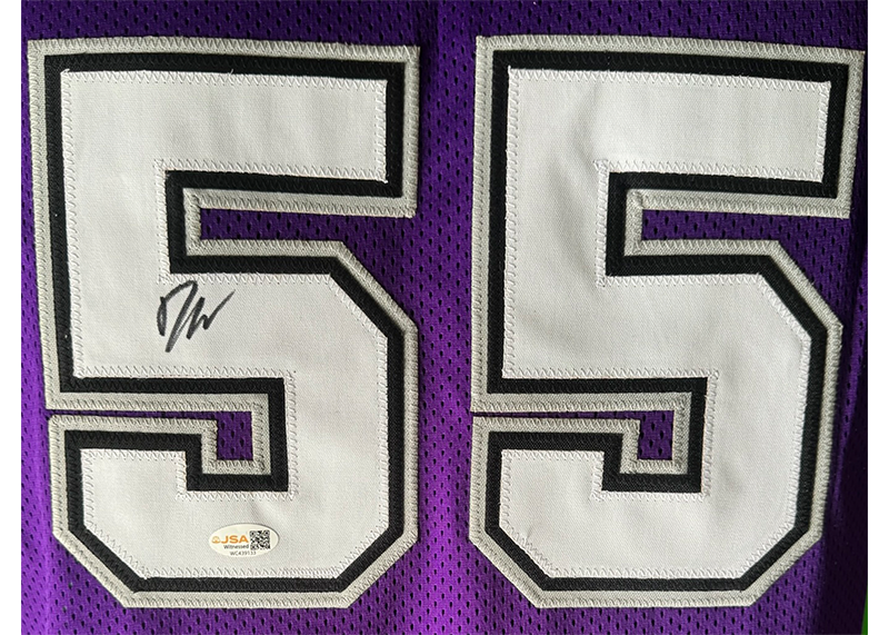 Jason Williams Signed White Chocolate Purple Basketball Jersey JSA