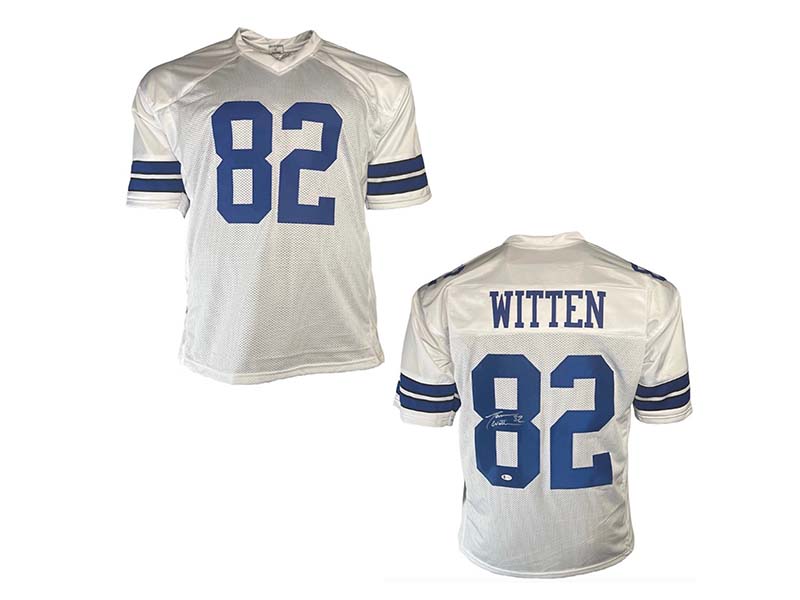 Jason Witten Autographed Pro Style White Football Jersey (Beckett)