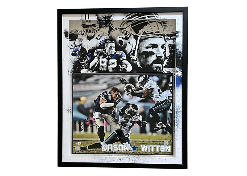 Jason Witten Signed 16x20 3D LED Light Farmed Dallas Cowboys Photo Beckett