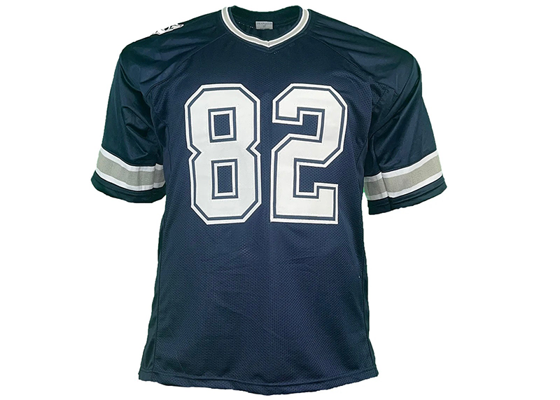 Jason Witten Signed Dallas Navy Football Jersey Beckett