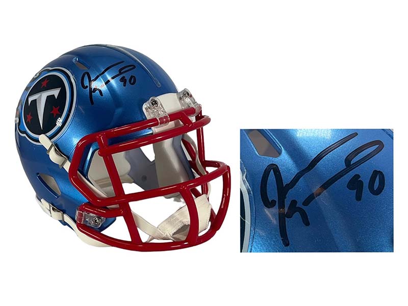 Jevon Kearse Signed Tennessee Titans Flash Mini Football Helmet JSA
