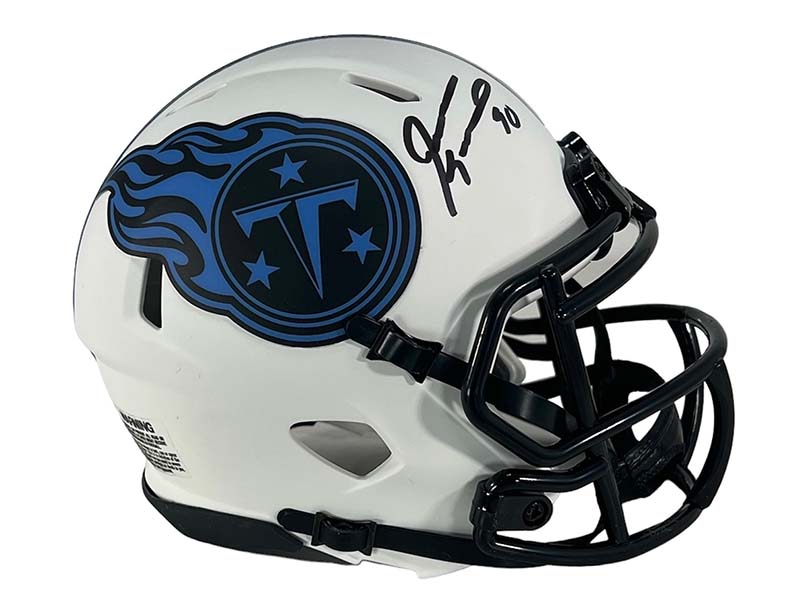 Jevon Kearse Signed Tennessee Titans Lunar Mini Football Helmet JSA