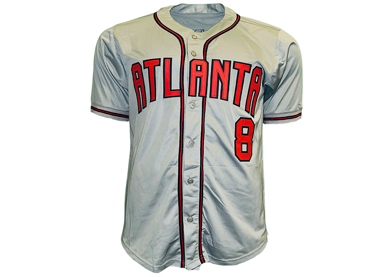 Javy Lopez Signed Atlanta Gray Baseball Jersey JSA