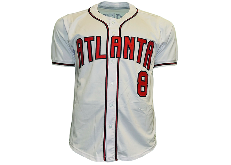 Javy Lopez Signed Atlanta White Baseball Jersey JSA