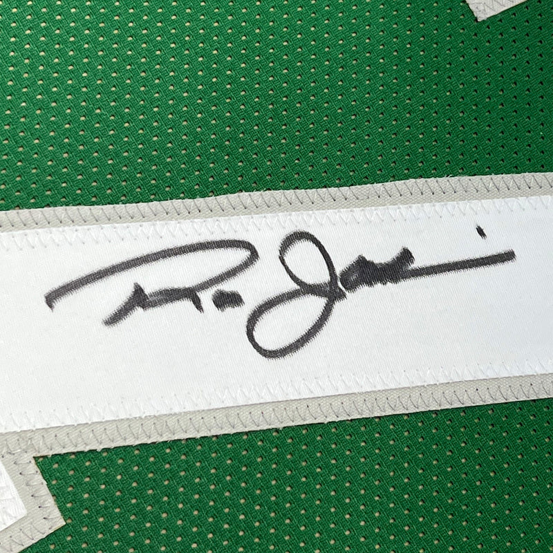 Framed Autographed/Signed Ron Jaworski 35x39 Philadelphia Green Football Jersey JSA COA