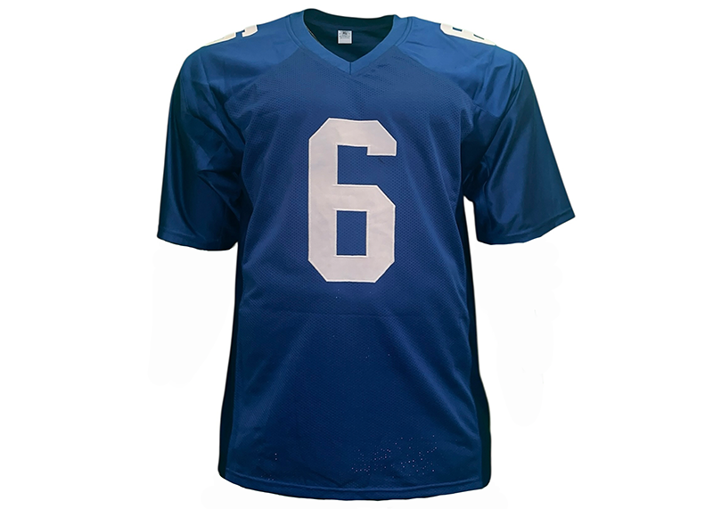 Jaxson Dart Unsigned New York Blue Football Jersey