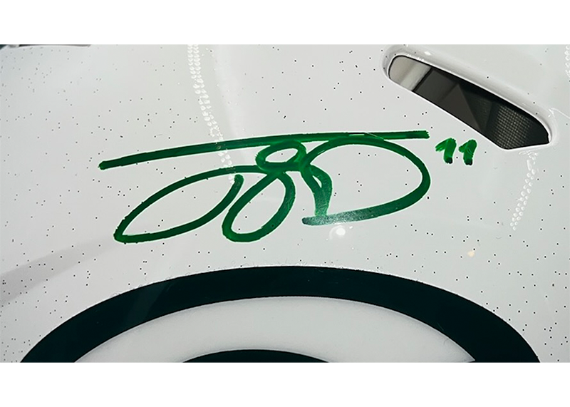 Jayden Reed Signed Green Bay Packers Authentic Speed Full Size Helmet Beckett