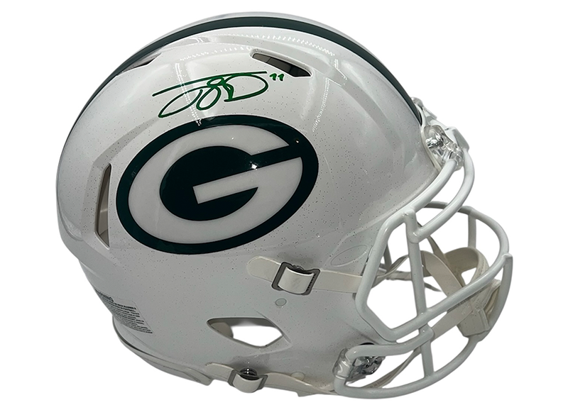 Jayden Reed Signed Green Bay Packers Authentic Speed Full Size Helmet Beckett