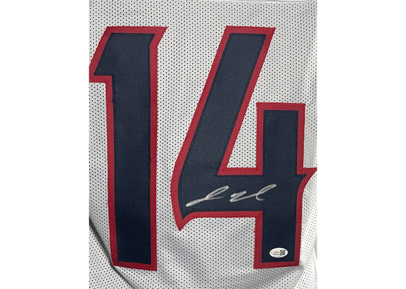 Jaylin Noel Signed Houston Blue Football Jersey JSA