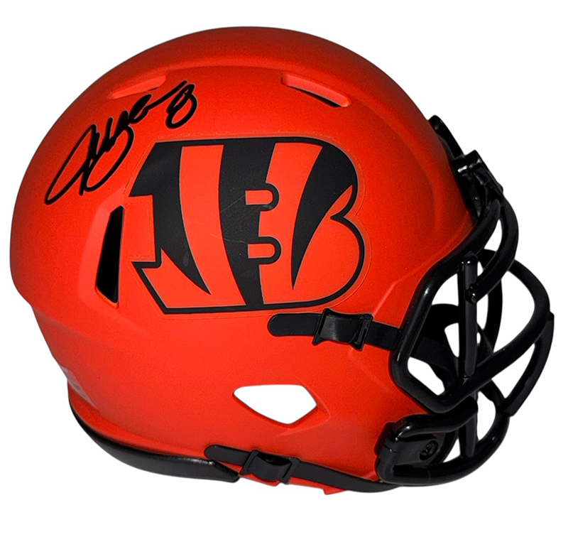 Jeff Blake Signed Cincinnati Bengals Rave Mini Helmat JSA