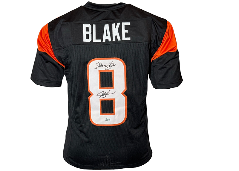 Jeff Blake Signed Cincinnati Black Football Jersey Beckett