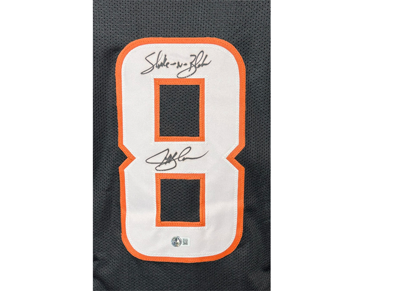 Jeff Blake Signed Cincinnati Black Football Jersey Beckett