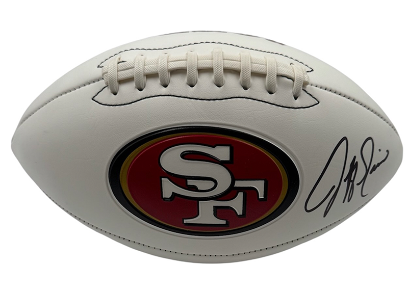 Jeff Garcia Autographed San Francisco 49ers Logo Football JSA