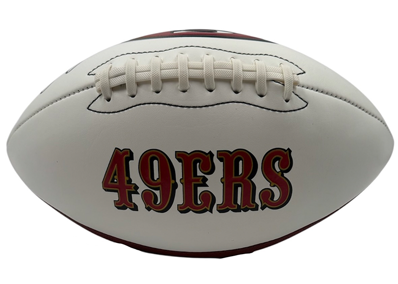 Jeff Garcia Autographed San Francisco 49ers Logo Football JSA