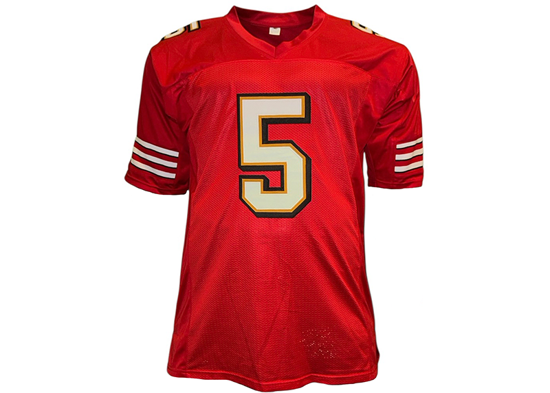 Jeff Garcia Signed San Francisco Red Football Jersey JSA