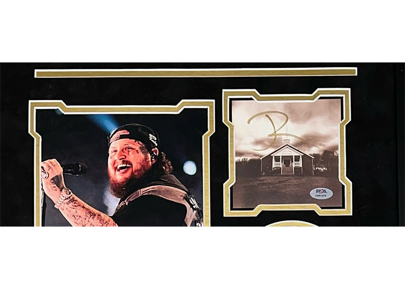 Jelly Roll Signed Whitsitt Chapel CD 26x20 Frame PSA