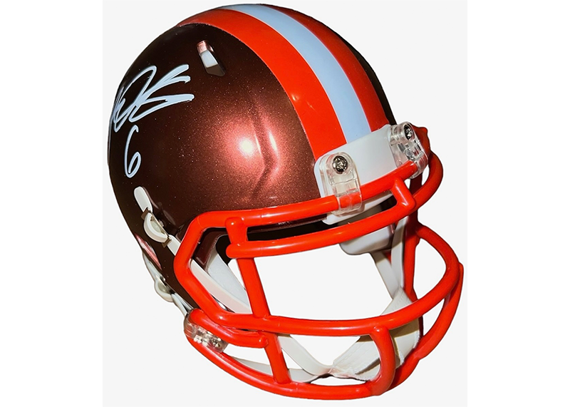 Jeremiah Owusu-Koramoah Cleveland Browns Signed Flash Mini Helmet JSA