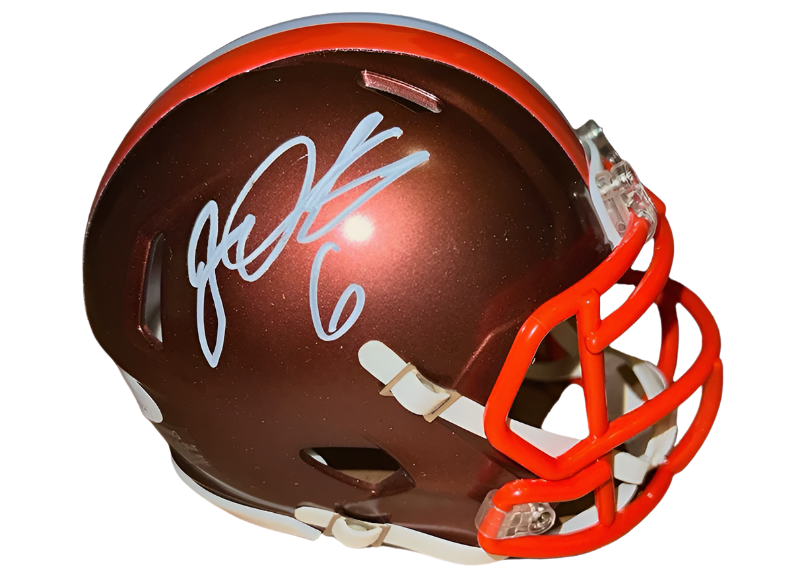 Jeremiah Owusu-Koramoah Cleveland Browns Signed Flash Mini Helmet JSA