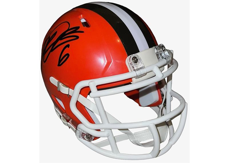 Jeremiah Owusu-Koramoah Cleveland Browns Signed Speed Mini Helmet JSA