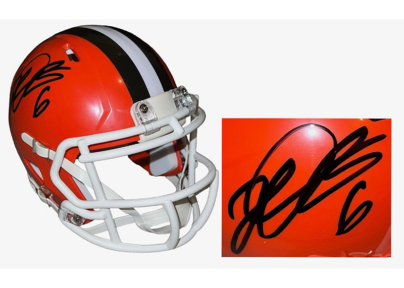 Jeremiah Owusu-Koramoah Cleveland Browns Signed Speed Mini Helmet JSA