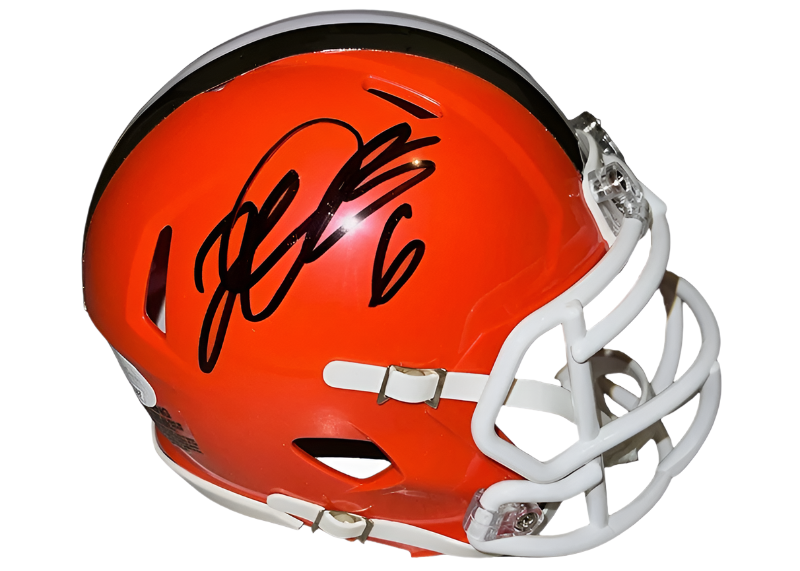 Jeremiah Owusu-Koramoah Cleveland Browns Signed Speed Mini Helmet JSA