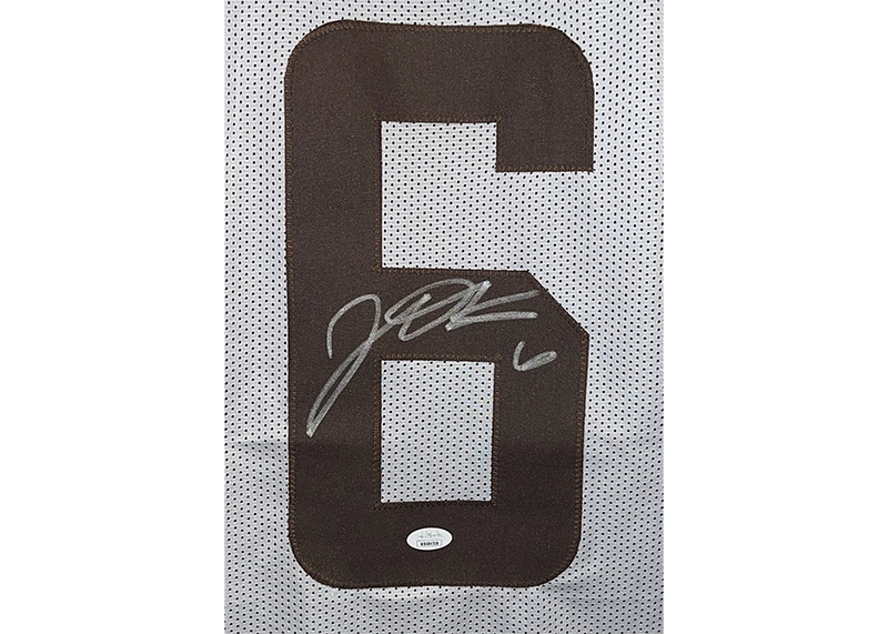 Jeremiah Owusu-Koramoah Signed Cleveland White Football Jersey JSA