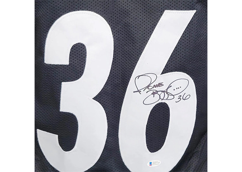 Jerome Bettis Signed Custom Black Football Jersey (JSA)