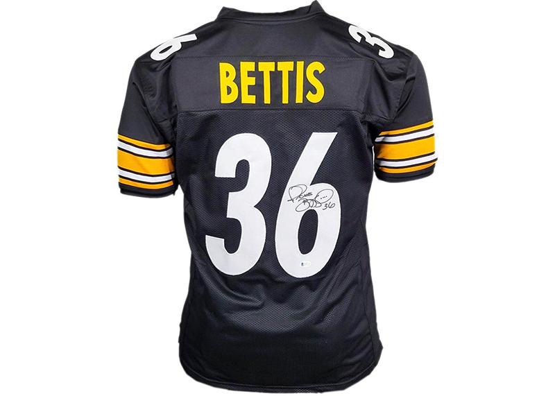 Jerome Bettis Signed Custom Black Football Jersey (JSA)