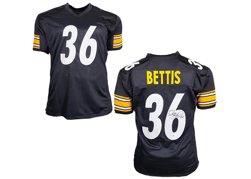 Jerome Bettis Signed Custom Black Football Jersey (JSA)