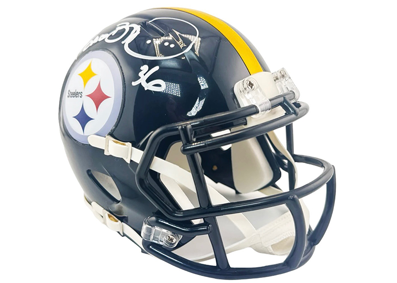 Jerome Bettis Signed Pittsburgh Steelers Speed Mini Football Helmet Beckett