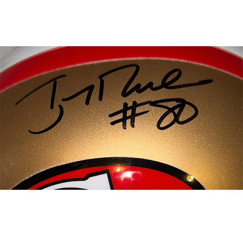 Jerry Rice Signed San Francisco 49ers Throwback Full Size Helmet Fanatics
