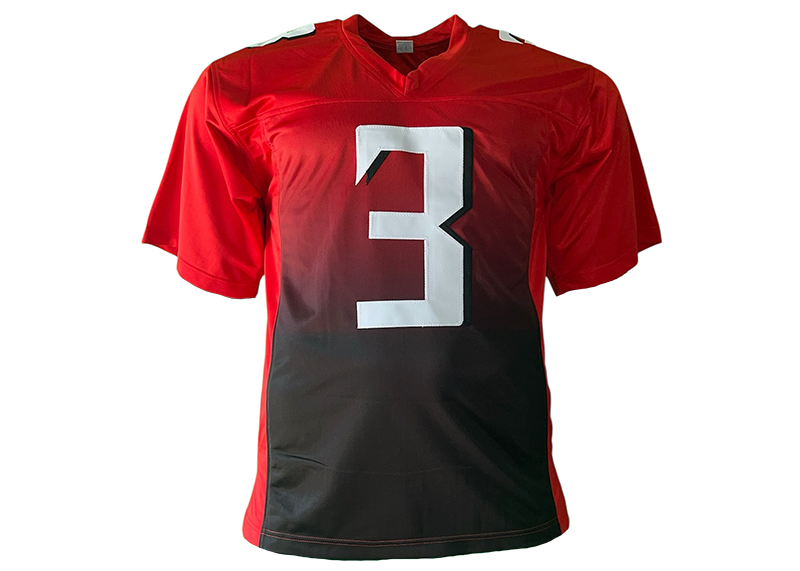 Jessie Bates III Signed Atlanta Alternate Red Football Jersey (JSA)