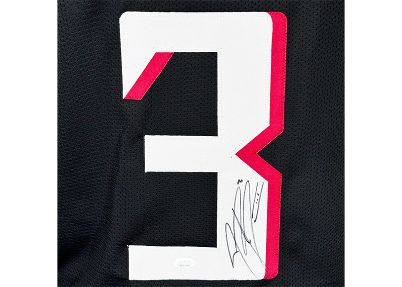 Jessie Bates III Signed Custom Black Football Jersey JSA