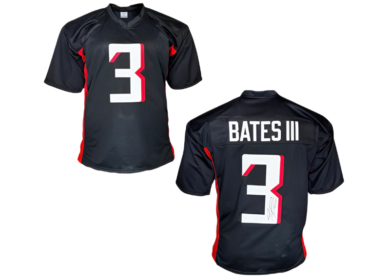 Jessie Bates III Signed Custom Black Football Jersey JSA