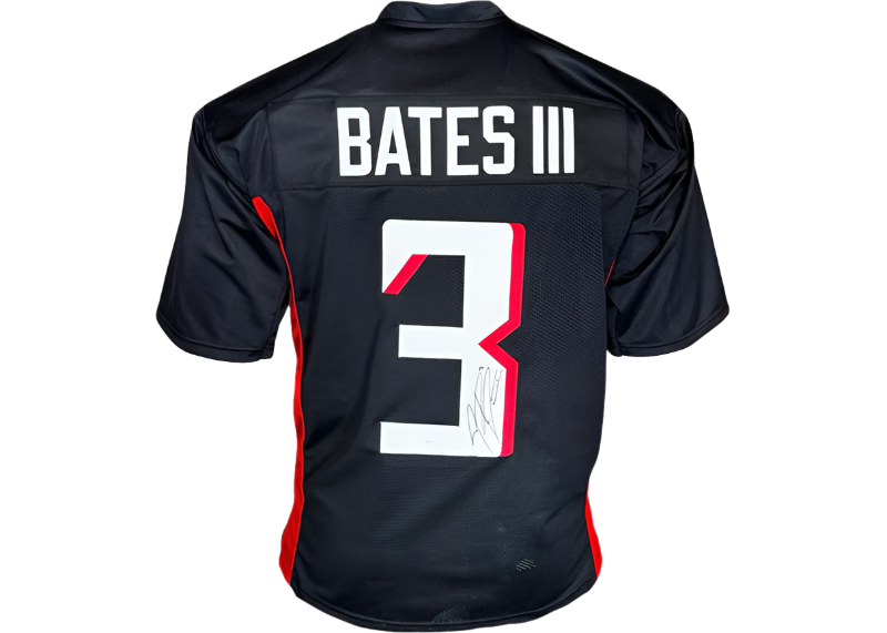 Jessie Bates III Signed Custom Black Football Jersey JSA