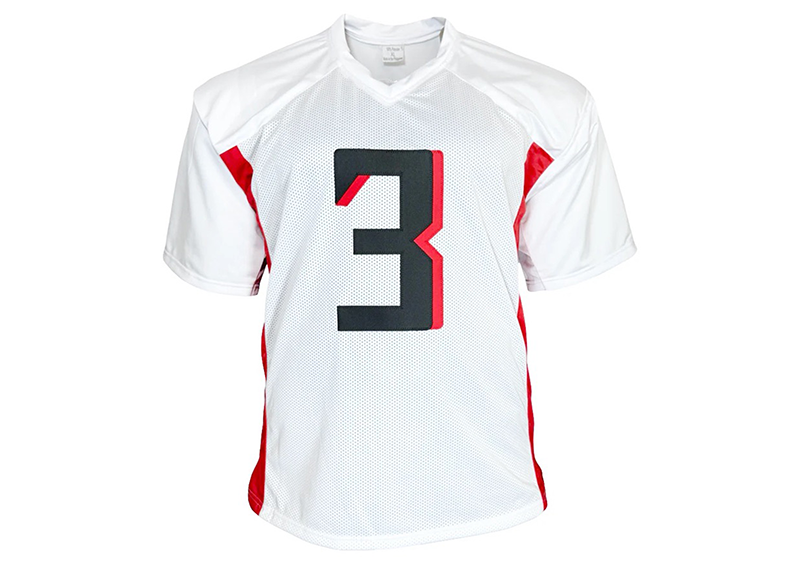 Jessie Bates III Signed Atlanta White Football Jersey JSA