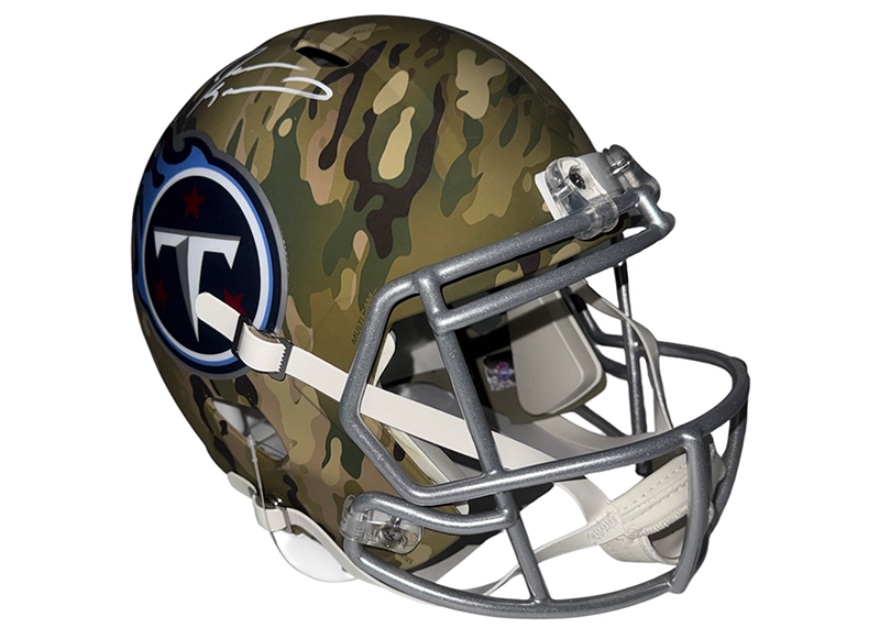Jevon Kearse Signed Tennessee Titans Full Size Camo Helmet JSA