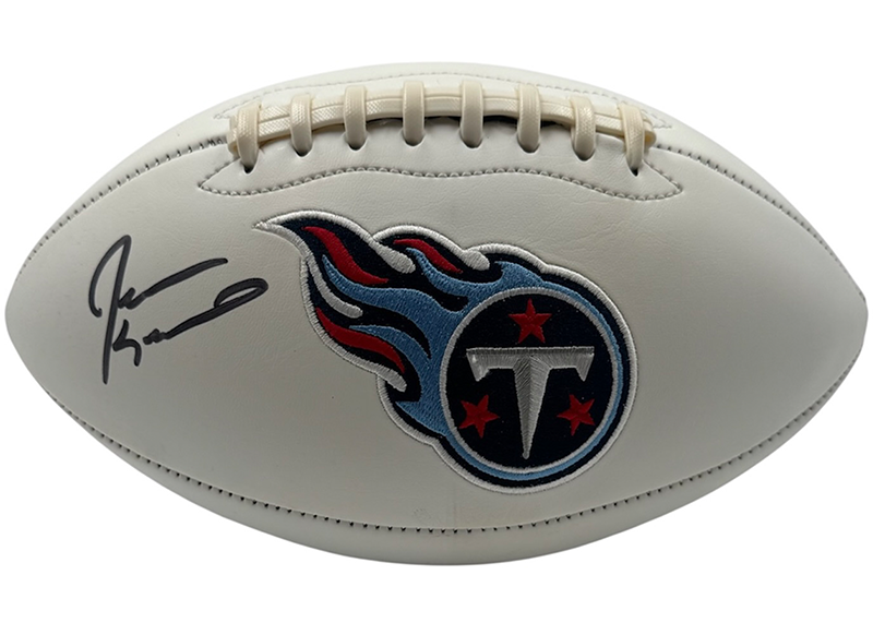 Jevon Kearse Signed Tennessee Titans Logo Football JSA
