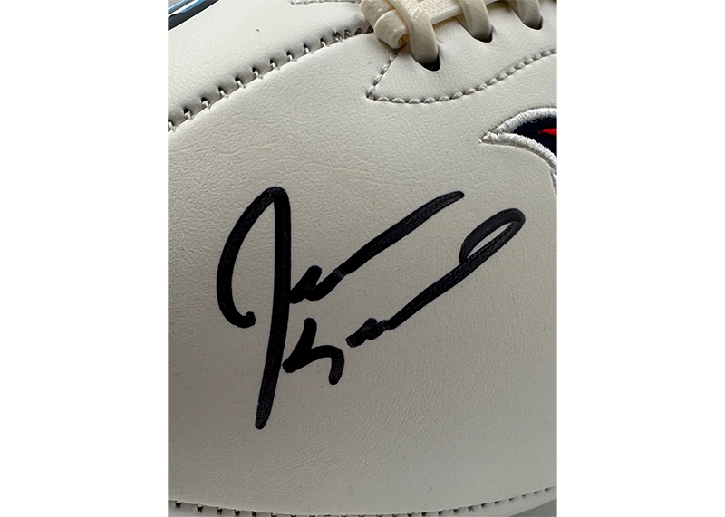 Jevon Kearse Signed Tennessee Titans Logo Football JSA