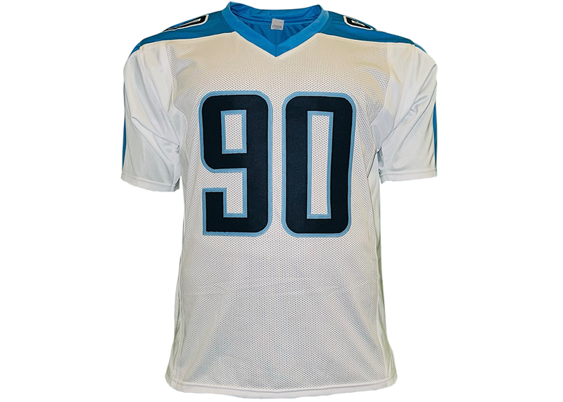 Jevon Kearse Signed Tennessee White Football Jersey JSA