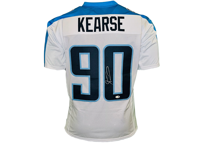 Jevon Kearse Signed Tennessee White Football Jersey JSA