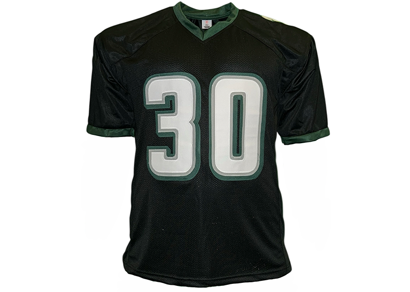 Jihaad Campbell Signed Philadelphia Black Football Jersey Beckett