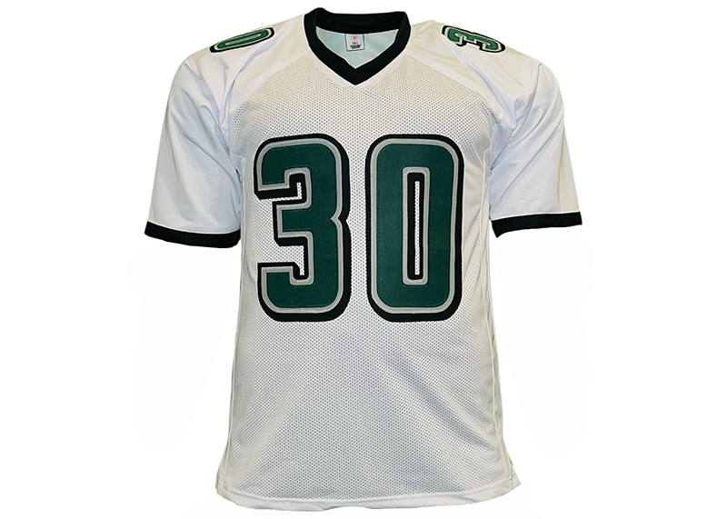 Jihaad Campbell Signed Philadelphia White Football Jersey Beckett